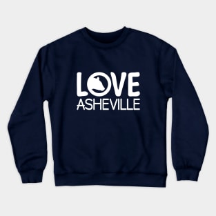 I Love AVL Black Bear - WO Purple 13 Crewneck Sweatshirt